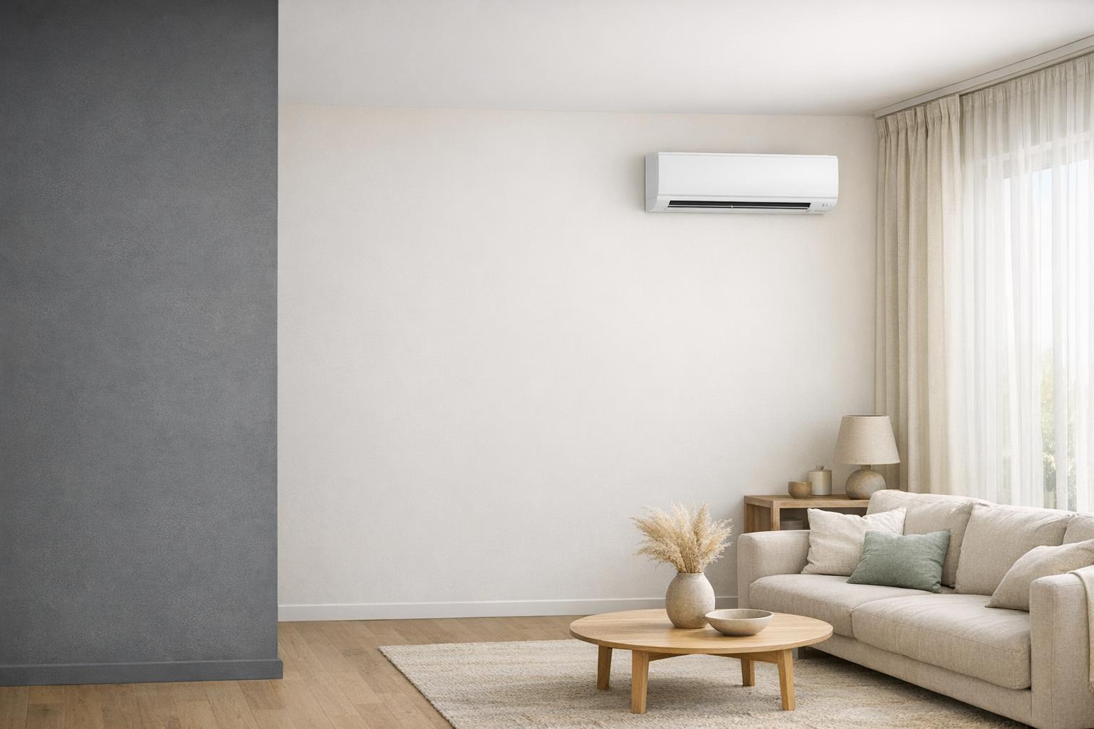 Compare ductless heat pumps by stated capacity, zone configuration and electrical requirements. Exact listing evidence, without invented specifications. AI-generated editorial illustration.
